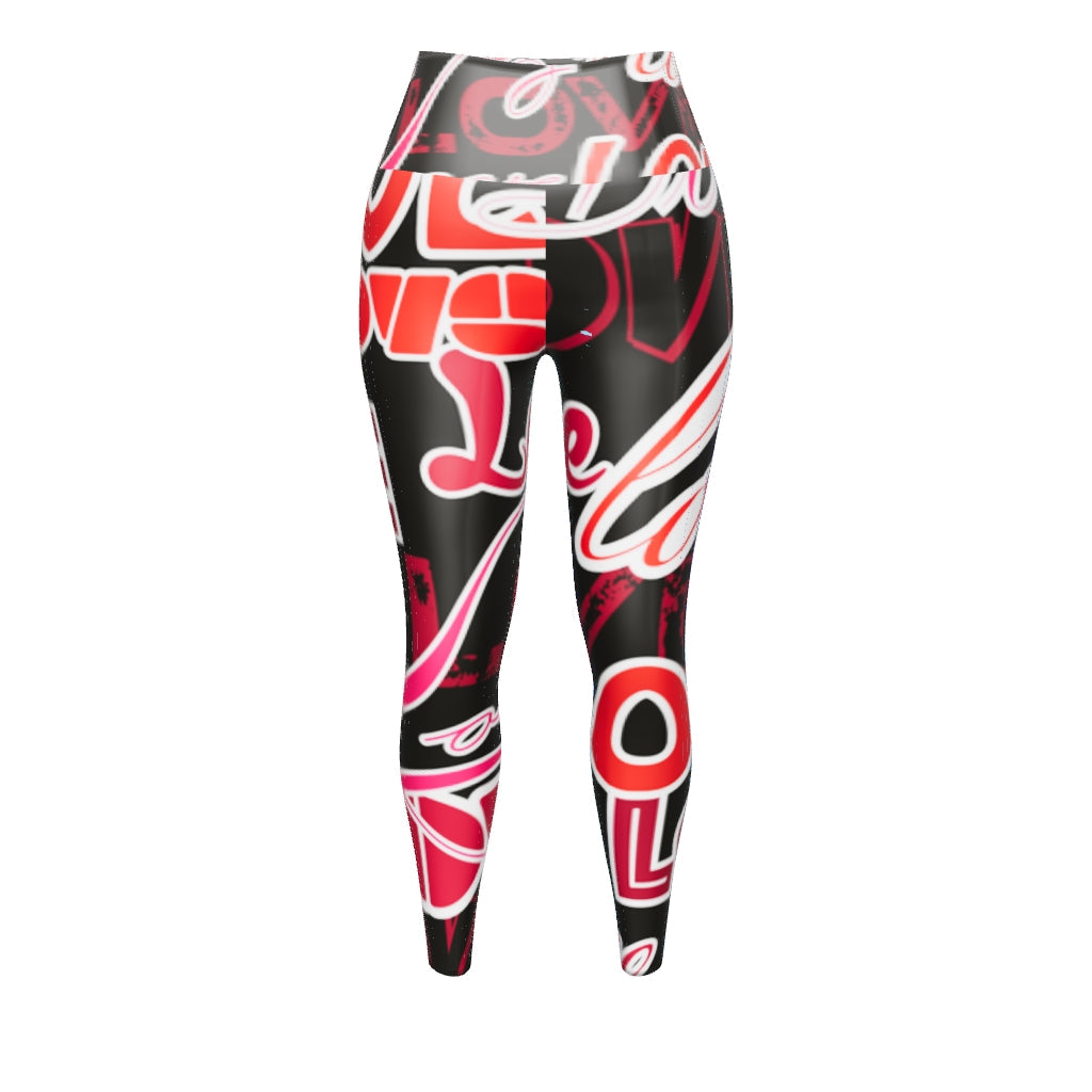 Frozen Fred Designer Yoga Leggings